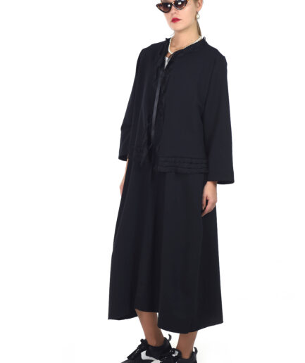 Jacheta cu volane Black Tulip