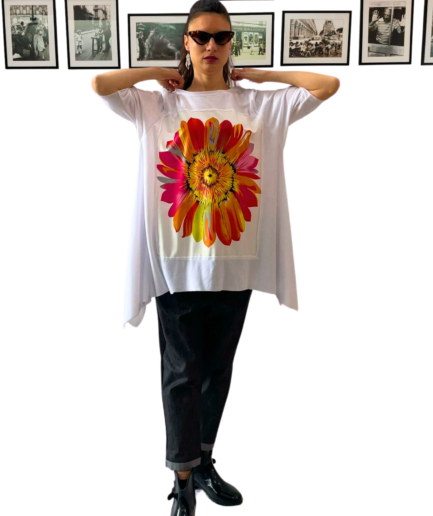 Bluza asimetrica Dasy White